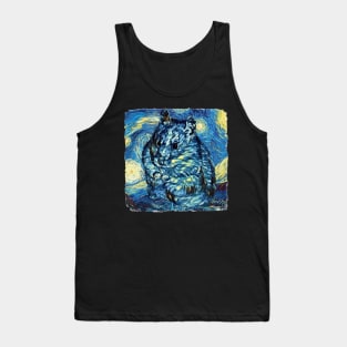 Hamster Van Gogh Style Tank Top